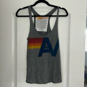 COPY - COPY - Aviator nation gray tank size small